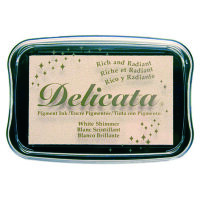 Stempelkissen, Delicata, White Shimmer