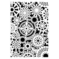Stencil, Blüten  1-teilig