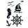 Stencil, Maritim  5-teilig