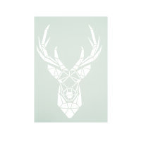 Stencil, Hirschkopf Trophäe  1-teilig