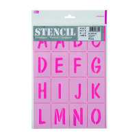 Stencil, Buchstaben A - O  16-teilig