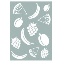 Stencil, Obst  12-teilig