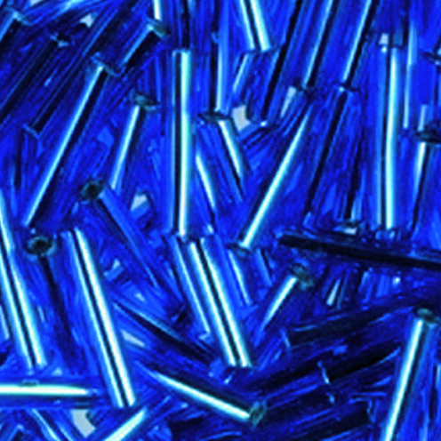 Stiftperlen Silbereinzug  blau, 13 g ø 2 x 11 mm