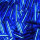 Stiftperlen Silbereinzug  blau, 13 g ø 2 x 11 mm