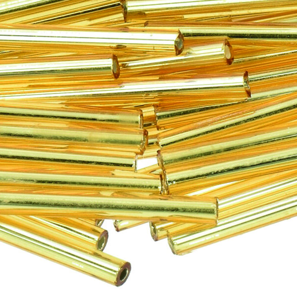 Stiftperlen Silbereinzug  gold, 10 g ø 2 x 30 mm