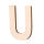 Streuer Holz, Buchstabe U, roh 5 St.