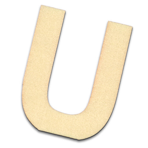 Streuer Holz, Buchstabe U, roh 10 St.