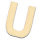 Streuer Holz, Buchstabe U, roh 10 St.