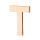 Streuer Holz, Buchstabe T, roh 5 St.