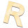 Streuer Holz, Buchstabe R, roh 10 St.