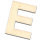 Streuer Holz, Buchstabe E, roh, 10 St.