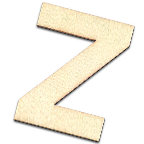 Streuer Holz, Buchstabe Z, roh 10 St.