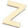 Streuer Holz, Buchstabe Z, roh 10 St.
