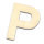 Streuer Holz, Buchstabe P, roh 10 St.