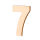 Streuer Holz, Zahl 7, roh 5 St.