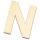 Streuer Holz, Buchstabe N, roh 10 St.