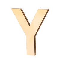 Streuer Holz, Buchstabe Y, roh 5 St.