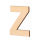 Streuer Holz, Buchstabe Z, roh 5 St.