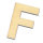 Streuer Holz, Buchstabe F, roh 10 St.