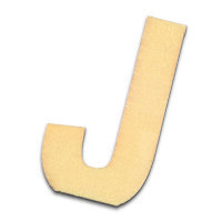 Streuer Holz, Buchstabe J, roh 10 St.