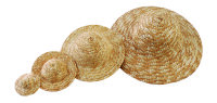 Strohhut  natur hell 6,5 cm