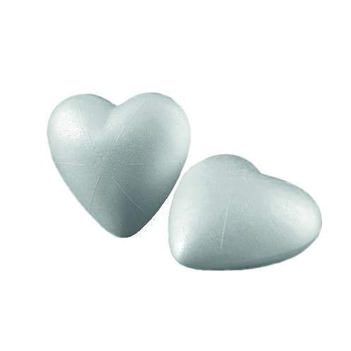 Styropor-Herz, 10 St voll 90 mm