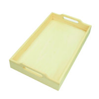 Tablett Holz, rechteckig, roh 39 x 23 x 5 cm
