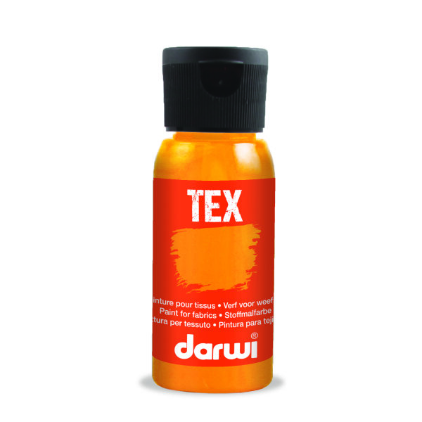 TEX, Stoffmalfarbe, neonorange, 50 ml