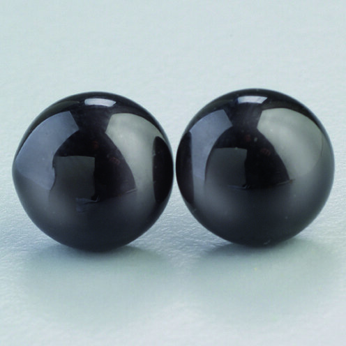 Tieraugen, mit Öse, Glas, schwarz, ø 16 mm 2 Stk.