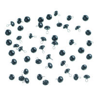Tieraugen, mit Öse, Glas, schwarz, ø 6 mm 50...