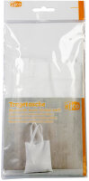 Tragetasche Baumwolle, kurze Henkel, weiß, 105...