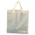 Tragetasche Baumwolle, kurze Henkel, natur, 105 g/m²
