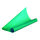 Transparentpapier gerollt  grün, 115 g/m²