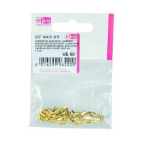 Verbinder für Lederriemen  goldfarbig 50 St.