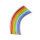 Wachsdekor, Regenbogen klein, regenbogen, 1 Stk.