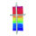 Wachsdekor, Kreuz bemalt Regenbogen, regenbogen silber, 1 Stk.