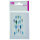 Wachsdekor, Fische / Familie,Freunde…, blau, 1 Stk.