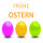 Wachsdekor, Frohe Ostern, bunt, 1 Stk.