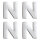 Wachsdekor Buchstabe, N, silber glänzend, 10 Stk.