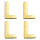 Wachsdekor Buchstabe, L, gold glänzend, 10 Stk.