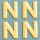 Wachsdekor Buchstabe, N, gold glänzend, 4 Stk.