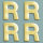 Wachsdekor Buchstabe, R, gold glänzend, 10 Stk.