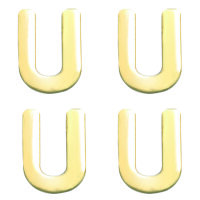 Wachsdekor Buchstabe, U, gold glänzend, 10 Stk.