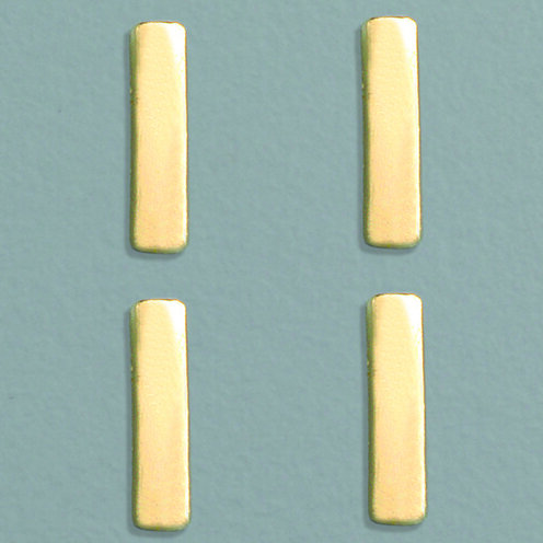 Wachsdekor Buchstabe, I, gold glänzend, 4 Stk.