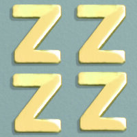 Wachsdekor Buchstabe, Z, gold glänzend, 10 Stk.