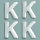 Wachsdekor Buchstabe, K, silber glänzend, 10 Stk.