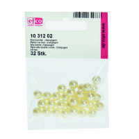 Wachsperlen  champagner, 32 Stk. ø 8 mm