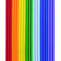 Wachsstreifen  regenbogen, 7 x 3 Streifen
