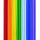 Wachsstreifen  regenbogen, 7 x 3 Streifen