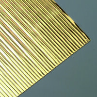 Wachsstreifen, flach, gold glänzend, 30 Stk 200 x 1 mm